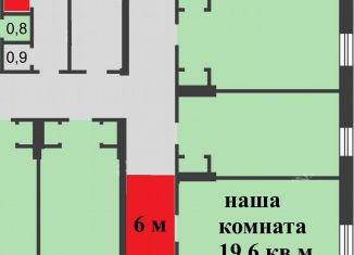 Продаю комнату, 19.6 м2, Нижний Новгород, Московское шоссе, 199