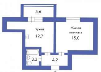 Продается 1-ком. квартира, 40.8 м2, Благовещенск, ЖК Лазурный Берег, Заводская улица, 4