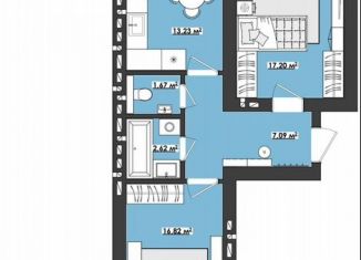 Продаю 2-ком. квартиру, 60.1 м2, Чита