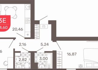 Продаю 3-ком. квартиру, 65.4 м2, Чита
