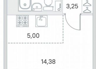 Квартира на продажу студия, 27.8 м2, городской посёлок Янино-1