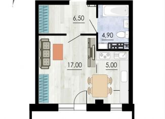 Продам 1-ком. квартиру, 41.4 м2, Екатеринбург, ЖК Архитектон