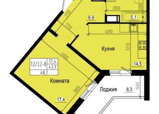 Продажа однокомнатной квартиры, 48.1 м2, посёлок Парголово, Ольгинская дорога, 3/20