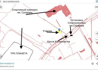 Участок на продажу, 5 сот., Пермь, Индустриальный район, шоссе Космонавтов, 158Б