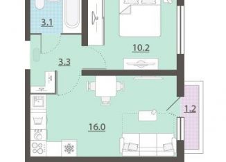 Продам 1-комнатную квартиру, 33 м2, Екатеринбург, метро Площадь 1905 года