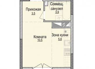 Продается квартира студия, 23.7 м2, Ижевск, Устиновский район