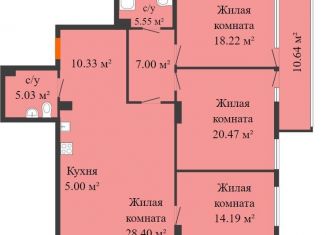 Продается многокомнатная квартира, 189.6 м2, Москва, станция Хорошёво, проспект Маршала Жукова, 8к3