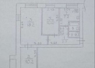 Продажа 3-комнатной квартиры, 59 м2, Вологда, улица Ильюшина, 6, 1-й микрорайон ГПЗ-23