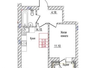 Продажа двухкомнатной квартиры, 33 м2, Новосибирск, Фабричная улица, ЖК Чернышевский