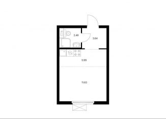 Продаю квартиру студию, 23.7 м2, Москва, район Чертаново Южное