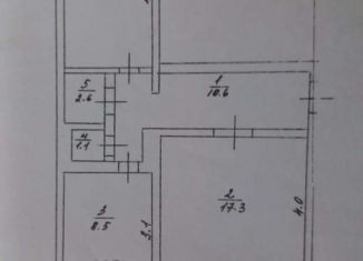 Продаю 2-ком. квартиру, 52.8 м2, Гурьевск, Коммунистическая улица, 14