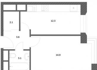 Продается 1-ком. квартира, 35.9 м2, поселение Внуковское, ЖК Городские Истории, улица Анны Ахматовой, 11к4