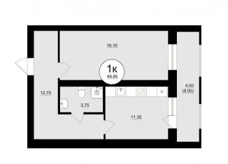 Продам 1-комнатную квартиру, 49.9 м2, Самара, метро Российская