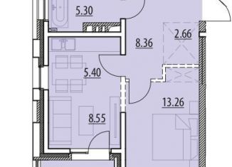 Продам 1-ком. квартиру, 46.8 м2, Иркутск, ЖК Zenith, улица Мира, 32