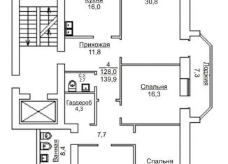 Продам 4-комнатную квартиру, 135.1 м2, Москва, Никулинская улица, 31, метро Озёрная