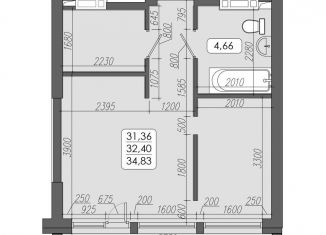 Продам 2-ком. квартиру, 32.4 м2, Владивосток, Фрунзенский район, улица Мыс Кунгасный, 3Б