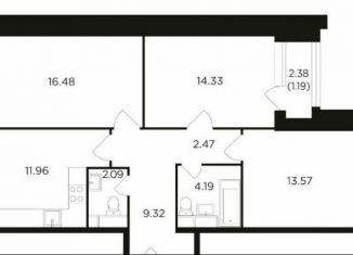 Продам трехкомнатную квартиру, 75 м2, Москва, Тюменский проезд, ЖК Преображение