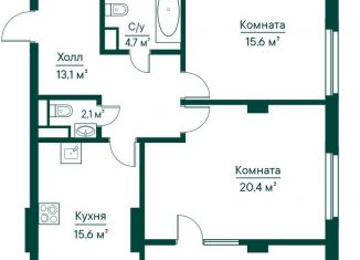 Продается двухкомнатная квартира, 80.1 м2, Самара, метро Российская