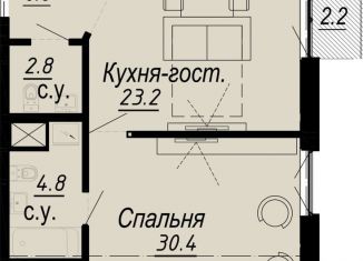 Продажа 1-комнатной квартиры, 68.6 м2, Санкт-Петербург, метро Петроградская