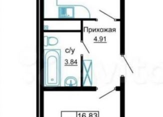 Продам однокомнатную квартиру, 42 м2, Новороссийск, улица Удалова, 10, ЖК Кутузовский