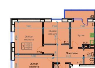Продам 3-комнатную квартиру, 79.2 м2, Ессентуки