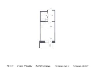 Продается квартира студия, 22.7 м2, Санкт-Петербург, Невский район, жилой комплекс Живи в Рыбацком, к73