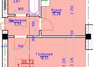 Продаю 1-комнатную квартиру, 36 м2, Черкесск