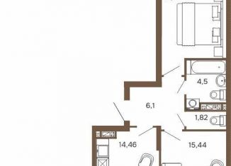 Продается 2-ком. квартира, 56.7 м2, Пензенская область, улица Бутузова, с1