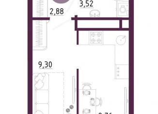 Квартира на продажу студия, 27.8 м2, Тульская область