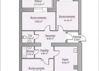 Продаю 3-ком. квартиру, 89.2 м2, Айшинское сельское поселение