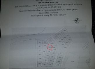 Продается участок, 12 сот., поселок Новостроево, Советская улица