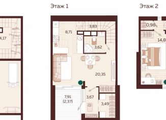 Продается 2-комнатная квартира, 124.3 м2, Ялта