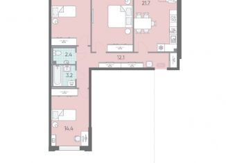 Продам 3-комнатную квартиру, 92.8 м2, Санкт-Петербург, ЖК Цивилизация на Неве
