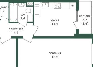 Продажа 1-комнатной квартиры, 41 м2, Москва, метро Улица Старокачаловская, Варшавское шоссе, 170Ек2