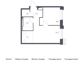 2-комнатная квартира на продажу, 39 м2, Москва, Верейская улица, 41с88, Можайский район