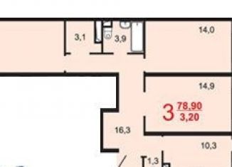 Продается трехкомнатная квартира, 78.9 м2, Химки, улица Мичурина, 17, ЖК Мичуринский Квартал