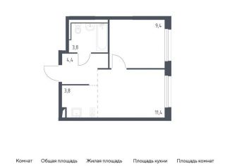 Продается двухкомнатная квартира, 32.8 м2, Москва, жилой комплекс Молжаниново, к1, метро Пятницкое шоссе