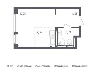 Продажа квартиры студии, 23.4 м2, посёлок Мирный, жилой комплекс Томилино Парк, к5.2