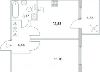 Продам однокомнатную квартиру, 38.3 м2, Сертолово, ЖК Новое Сертолово