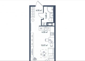 Продается квартира студия, 26.2 м2, Санкт-Петербург, метро Московские ворота