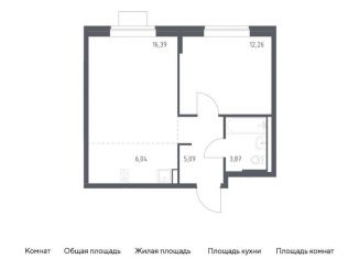 Продажа 1-комнатной квартиры, 43.7 м2, поселение Рязановское, жилой комплекс Подольские Кварталы, к1