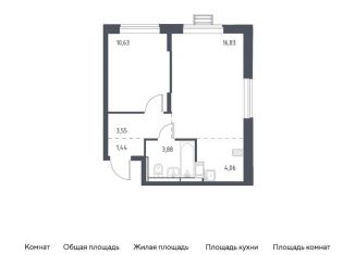 Продаю 1-комнатную квартиру, 40.4 м2, Московская область, жилой комплекс Прибрежный Парк, к6.1