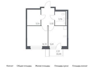 Продаю однокомнатную квартиру, 36.3 м2, Москва, жилой комплекс Квартал Марьино, к1