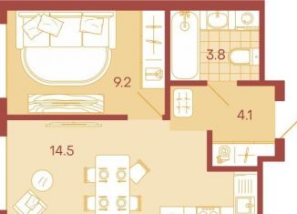 Продам однокомнатную квартиру, 31.6 м2, Пензенская область