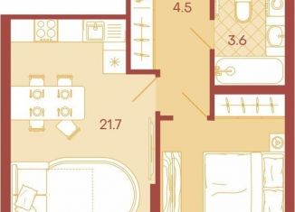 2-комнатная квартира на продажу, 42.9 м2, Пензенская область