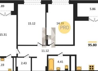 3-ком. квартира на продажу, 95.8 м2, Екатеринбург, метро Геологическая