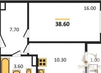 Продажа однокомнатной квартиры, 38.6 м2, Новосибирск, метро Заельцовская