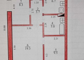 Дом на продажу, 54.1 м2, село Раздольное, Садовая улица, 5