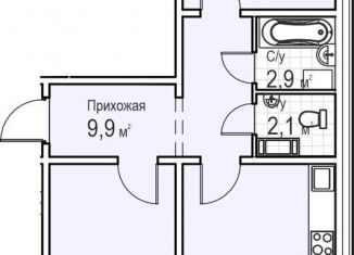 Продается 2-комнатная квартира, 62.3 м2, Нижний Новгород, жилой комплекс Корабли, 25