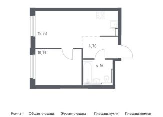 Продаю однокомнатную квартиру, 34.7 м2, Москва, метро Домодедовская, жилой комплекс Квартал Герцена, к2